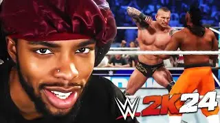 PLAYING MY FIRST Online Match On WWE 2K24