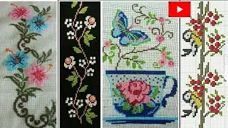 New & Latest Cross Stitch or Dosuti Design || Beautiful Table Cloth Border and Middle Design