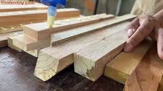 A Unique And Eye-Catching Wood Recycling Project From Wood Scraps. Top Wood Recycling Project