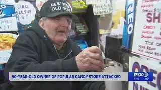 Man attacks 90-year-old owner of NYC candy store