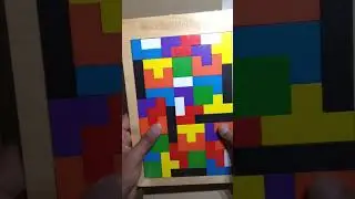Unboxing Wooden tetris puzzle 🧩😍 | Wooden toy asmr | brain teaser toy | how to solve wooden puzzle