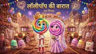 🍭🎉 Lollipop Ki Barat &ndash; Funny Cartoon Video 🎉🍭|Kids Cartoon Video | Hindi Cartoon | Kids Night Toon 