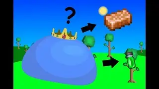 Alternative Slime King battle (Terraria Boss Recoloured Resourcepack)
