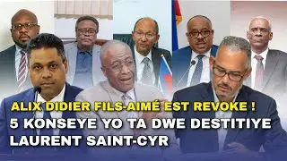 Alix Didier Fils-Aimé Revoke. 5 Konseye yo ta dwe destitiye Laurent Saint-Cyr ki opoze ak majorite a