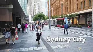 Australia Sydney City - Walking from Martin Place to The Galeries | Martin Place Christmas Tree 2020