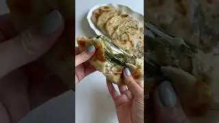 Gozleme Spinach And Cheese Flatbread🌱✨🧈🫓 #spinach #cheese #flatbread #gozleme #yummy #recipe