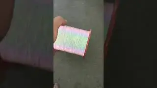 Rainbow-color reflective yarn 0.5mm