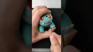 Bulbasaur Pokemon Satisfying Wool Art #shorts #pokemon #art