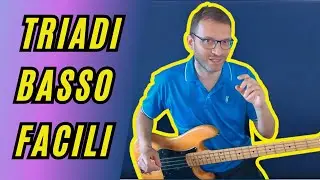 🎸SBLOCCA le TRIADI sul BASSO! Diteggiature FACILI Maggiori e Minori (Lezione Completa)