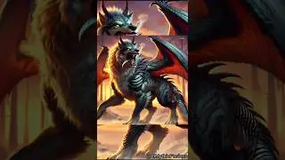 Incredible Hybrid Creatures: Wolf-Dragon & Bodybuilder-Eagle Fusion!🤯 #shorts #trending #hybrid