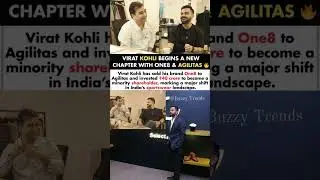 Virat Kohli Sold His Brand One8 To Agilitas And Invested ₹40 Crore#viratkohli#news