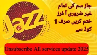 jazz unsub all services | Unsubscribe jazz all packages