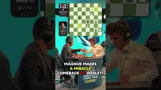 Magnus MAKES A MIRACLE COMEBACK After TOTALLY LOST POSITION in the OPENING vs. Wesley So