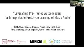 XAI-SA2024-Oral: Leveraging Pre-Trained Autoencoders for Interpretable Prototype Learning of Music