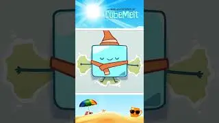 CubeMelt&rsquo;s Last Day of Winter ❄️ Funny Cartoons #shorts #trending #foryou