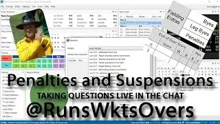 Demo:  Penalty Runs and Player Suspensions