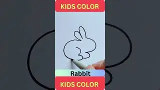 Easy art rabbit #rabbit #Easy rabbit art #seaanimalsdrawing