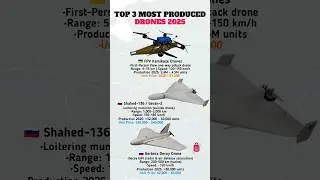 Most Produced Military Drones 2025 | FPV vs Shahed-136 vs Gerbera