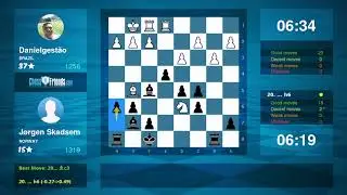 Chess Game Analysis: Danielgest&atilde;o - J&oslash;rgen Skadsem : 0-1 (By ChessFriends.com)