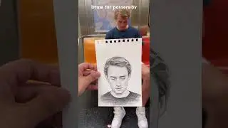 Draw for passers-by#drawing #art #foryou #stranger #wholesome #move