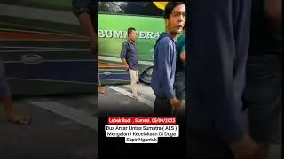 Bus als Terperosok di lebak Budi, sumsel 05/09/2025/ Sore