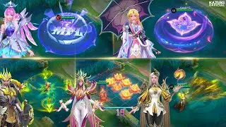 5 UPCOMING SKINS GAMEPLAY - NEW LUNOX MPL, KAGURA FP, YVE STARLIGHT REVAMP,& VALENTINA SEASONAL SKIN