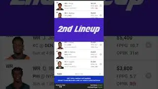 DraftKings NFL DFS Picks For Week 14  (DEC 11, 2022) Short