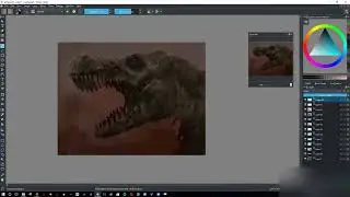 daily spit paint - undead dinosaur