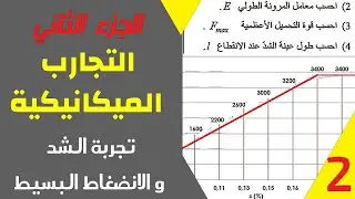 التحريضات البسيطة - التجارب الميكانيكية  (تجربة الشد البسيط)  الجزء الثاني