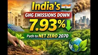 How India Reduced Greenhouse Gas Emissions by 7.93% | Climate Resilience & Net Zero 2070 #YVSS