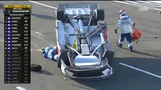 Jeb Burton flip - NASCAR Xfinity Series at Pocono