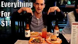 How Expensive are Bars in Mexico?- The Dollar Bar Challenge ! 🍻