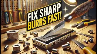 Quick Shop Tip: Smooth Sharp Burrs on Mending Plates in Seconds! 🛠️