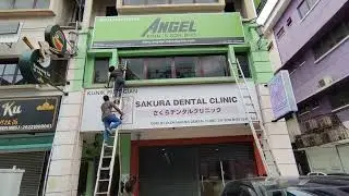 signboard install