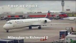 TRIP REPORT: Milwaukee - Richmond (via ATL) on Delta Air Lines (737-900ER, MD-88) (N866DN / N931DL)