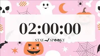 2 Hour Haunted Countdown | Halloween Study Timer with Spooky Focus Ambience 👻