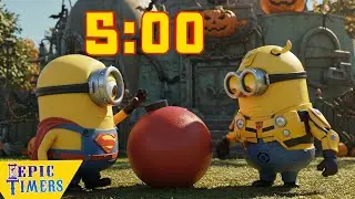 5 Minute Bomb Timer with music Minion Halloween Bomb