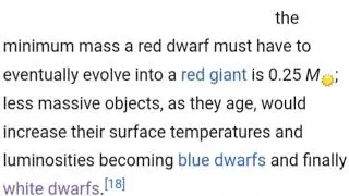 Advanced stages of red dwarfs(M-Type Stars)