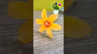 DIY Elegant Stocking flower 🌼 🌸 #shorts #youtubeshorts  #short  #viral #diy #chaleyasong