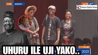 'Uhuru ile uji Ulikunywa na Baba,' Raila Odinga's Nephew Cracks up Mourners