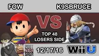 2GGT: ZeRo Saga - K9sBruce (Sheik) Vs. FOW (Ness) Top 48 - Smash Wii U