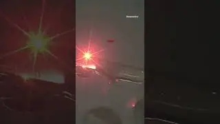 Shocking moment British Airways plane loses wheel during takeoff as tyre plunges to the ground