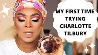 Первый раз пробую бронзер Charlotte Tilbury Airbrush FLAWLESS в оттенке загара на темной коже
