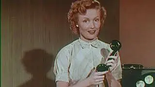 1950 DIALING TIPS - How to use a rotary dial phone