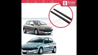 BSP1219 Rear Left Right Side Door Moulding Strip Panel For Peugeot 206 206+ 1998-2013  4/5 Door
