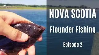 FLOUNDER FISHING In NOVA SCOTIA CANADA (BEAUTIFUL SCENERY And UNDERWATER Footage)!!!