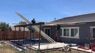 Simple Patio Cover Install Timelapse by Clemex Patio Designs