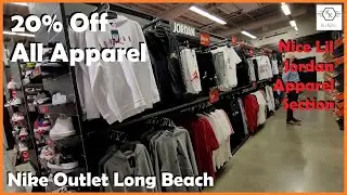20% off All Apparel @ Nike Outlet Long Beach. Sneaker Shopping Vlog