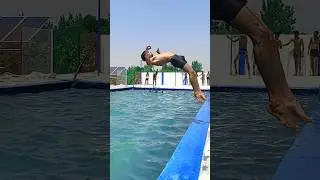 Russian flip 😱 in water 💦💦 #short #viral #russian #flips #water #trending#backflip