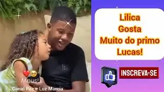 Lilica filha de Lore e Léo Santana é um carinho com o primo Lucas desde muito pequena!